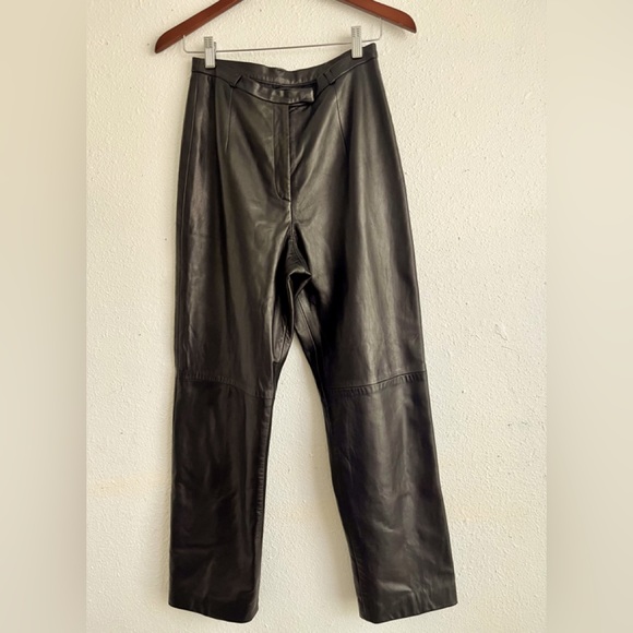 Lillie Rubin Pants - Lillie Rubin Genuine Leather High Ruse Pants